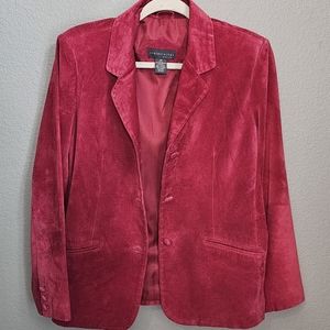 Red Suede Jacket Size petite medium